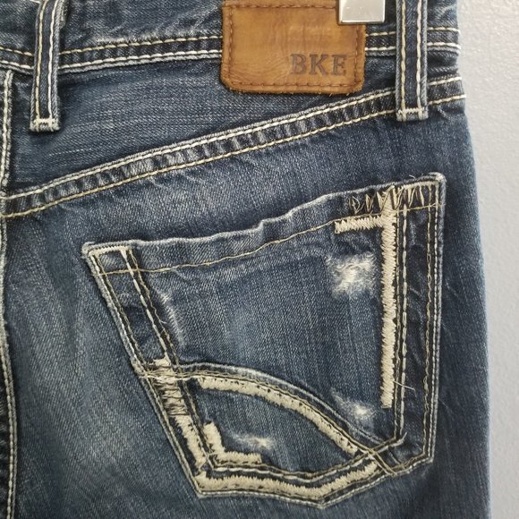 BKE Denim by Buckle Fulton Bootcut Distress Jeans - Picture 8 of 8